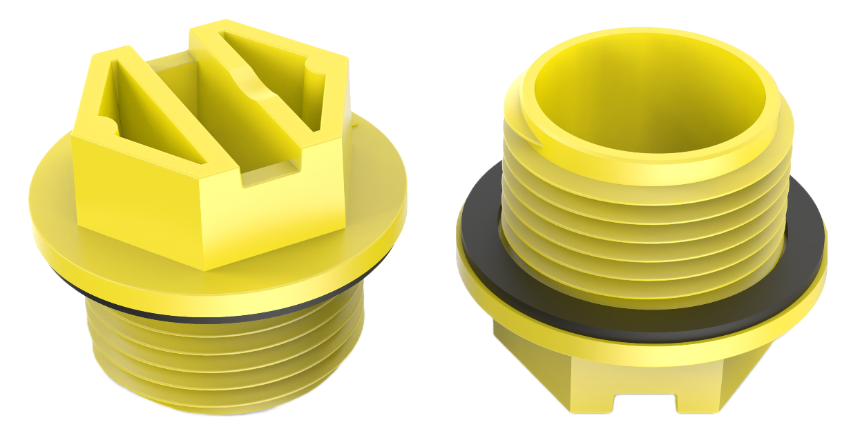 Image of Threaded Plugs with gasket